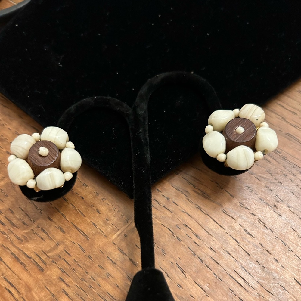 Miriam Haskell Clip Earrings